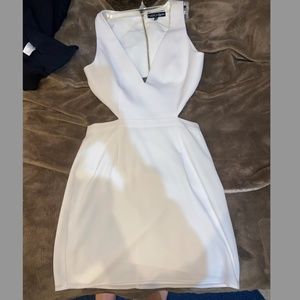 White cut out dress